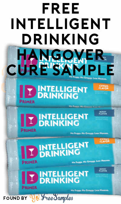 FREE Intelligent Drinking Hangover Cure Sample