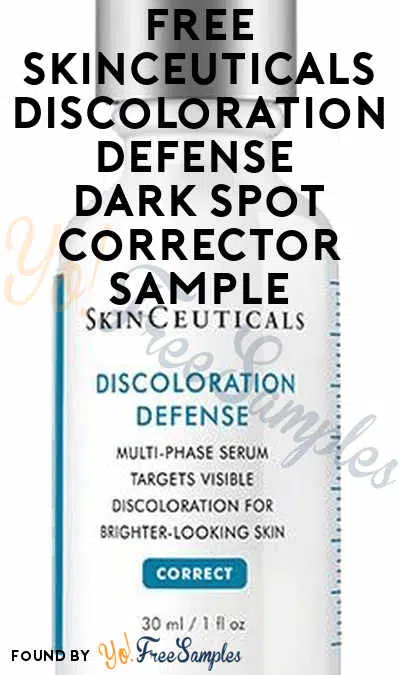 FREE SkinCeuticals Discoloration Defense Dark Spot Corrector Sample