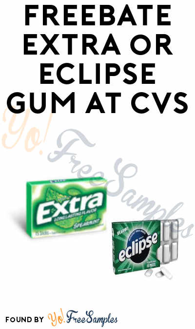 FREEBATE Extra or Eclipse Gum at CVS (CVS Account Required)