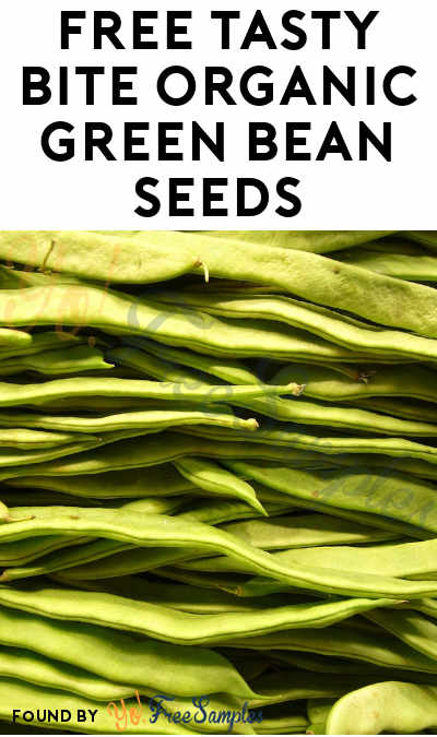 FREE Tasty Bite Organic Green Bean Seeds (1,000 Given Out Daily) [Verified Received By Mail]