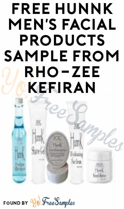 FREE HUNNK Men’s Facial Products Sample from Rho-Zee Kefiran