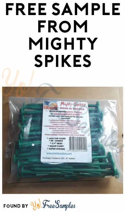 FREE Mighty Spikes Sample (Company Name Required)