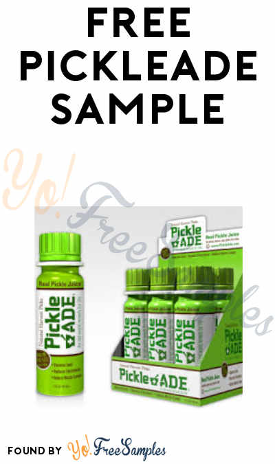 FREE PickleAde Fermented Pickle Juice Sample (Bottle Cap Code Required)
