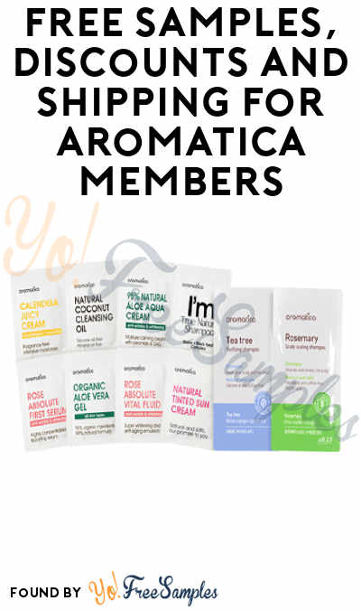 FREE Aromatica Samples, Discounts + Shipping for Aromatica Members