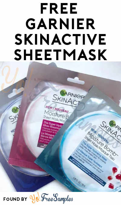 FREE Garnier SkinActive Sheetmask