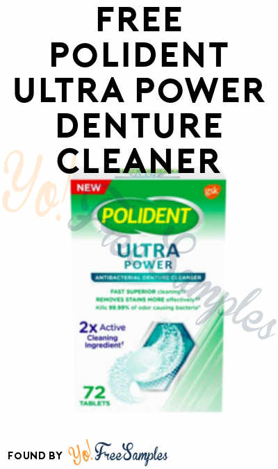 FREE Polident Ultra Power Denture Product From ViewPoints (Must Apply)