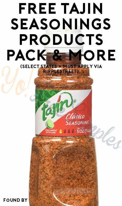 FREE TAJIN Seasonings Products Pack & More (Select States + Must Apply via RippleStreet)