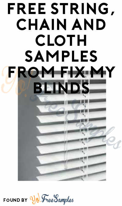 FREE String, Chain and Cloth Samples from Fix My Blinds
