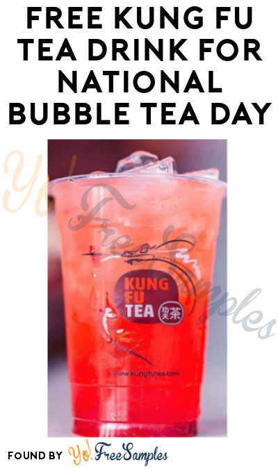FREE Kung Fu Tea Drink for National Bubble Tea Day (App Required)