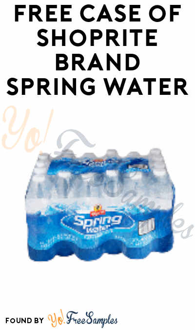FREE ShopRite Brand Spring Water Case (Price Plus Card & Digital Coupon Required)