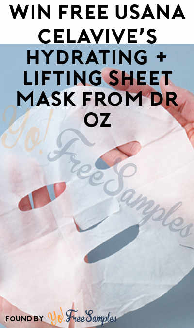 Win FREE USANA Celavive’s Hydrating + Lifting Sheet Mask From Dr Oz