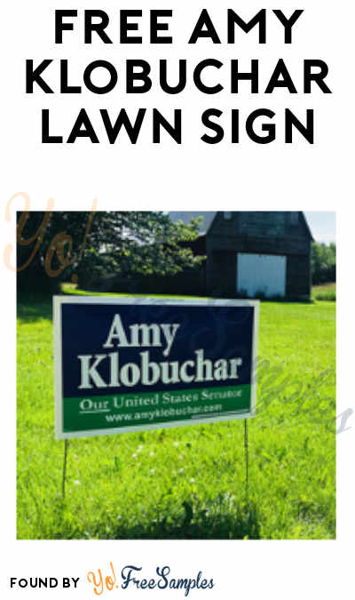 FREE Amy Klobuchar Lawn Sign