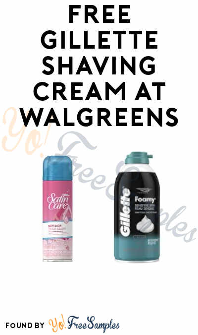 FREE Gillette Shaving Cream + Profit At Walgreens (Rewards Card Required)