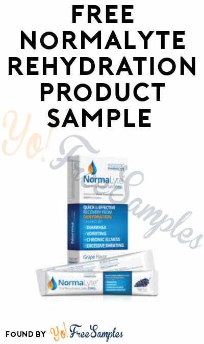FREE NormaLyte Rehydration Product Sample