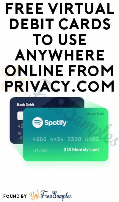 FREE $5 Virtual Debit Card to Use Anywhere Online from Privacy.com (Email Verification + Bank/Debit Card Required)