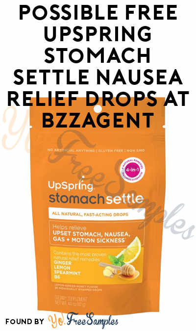 Possible FREE UpSpring Stomach Settle Nausea Relief Drops At BzzAgent