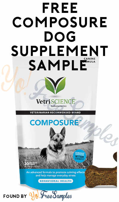 FREE Composure Calming Dog Supplement Sample