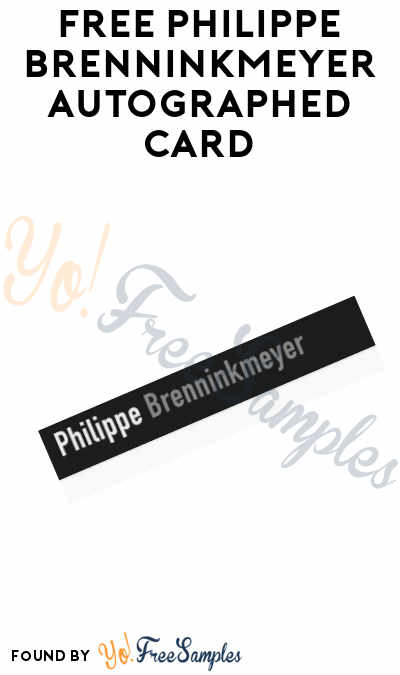 FREE Philippe Brenninkmeyer Autographed Card