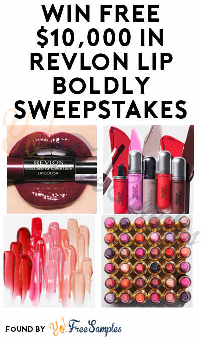 Enter Daily: Win FREE $10,000 and Lipsticks in Revlon Lip Boldly Sweepstakes