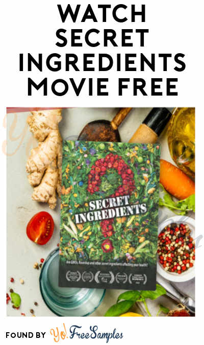 FREE Secret Ingredients Movie Screening (Online Only)