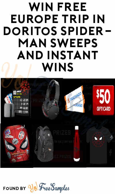 Enter Daily: Win FREE Europe Trip in Doritos Spider-Man Sweeps and Instant Wins