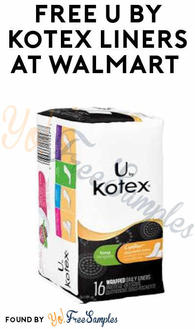 FREE U By Kotex Liners at Walmart + Profit (Ibotta Required)