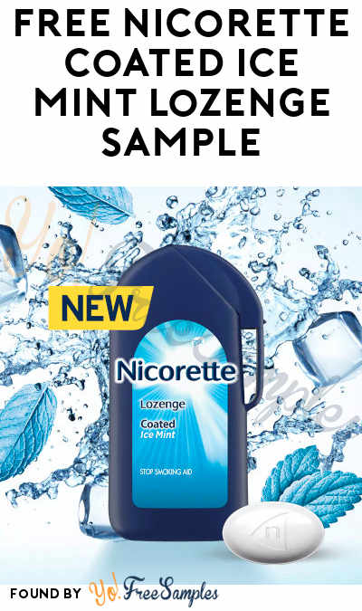 FREE Nicorette Coated Ice Mint Lozenge Sample [Verified Received By Mail]