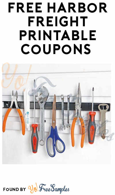 FREE Harbor Freight Printable Coupons (Purchase Required)
