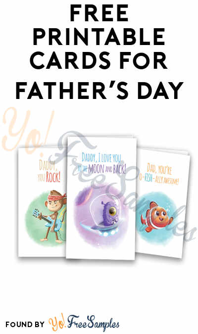 FREE Printable Cards for Father’s Day