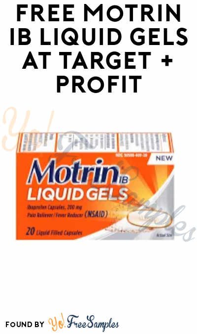 FREE Motrin IB Liquid Gels at Target + Profit (Cartwheel & Ibotta Required)