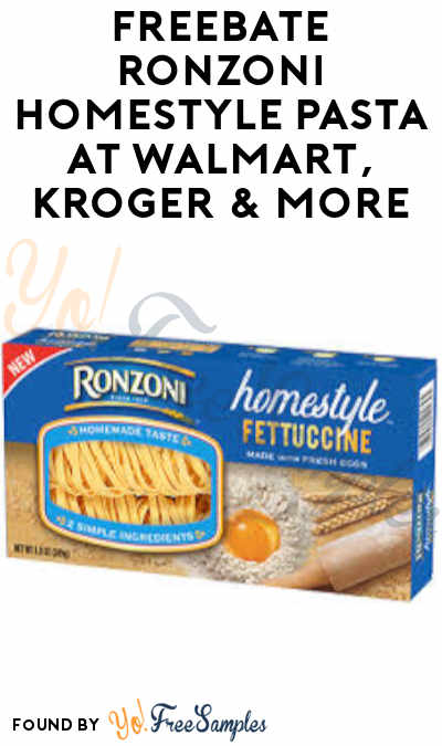 FREEBATE Ronzoni Homestyle Pasta at Walmart, Kroger & More (Ibotta Required)