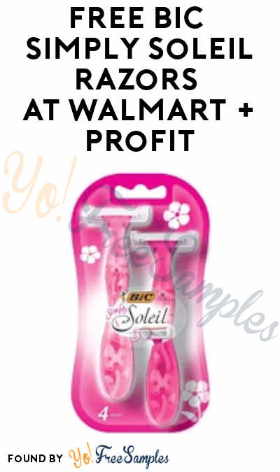 FREE Bic Simply Soleil Razors at Walmart + Profit (Checkout 51 Required)