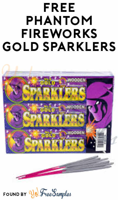 FREE Phantom Fireworks Gold Sparklers (In-Store Only)