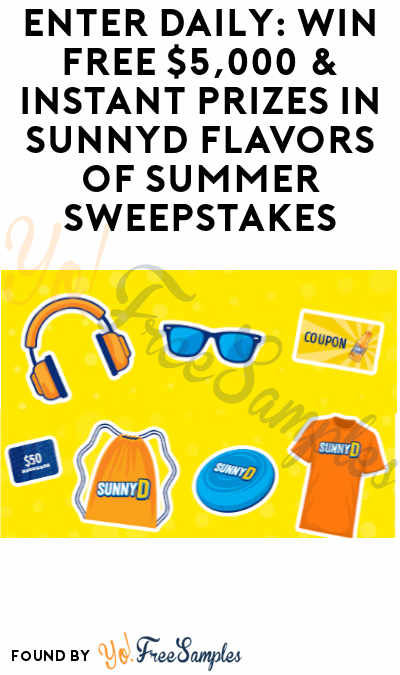 Enter Daily: Win FREE $5,000 & Instant Prizes in SunnyD Flavors of Summer Sweepstakes