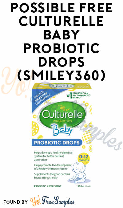 Possible FREE Culturelle Baby Probiotic Drops (Smiley360)