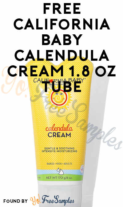 FREE California Baby Calendula Cream 1.8 oz Tube (Cell Phone Required)