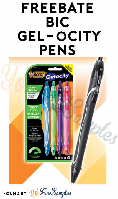 FREEBATE BIC Gel-ocity Pens (Mail-In Required)