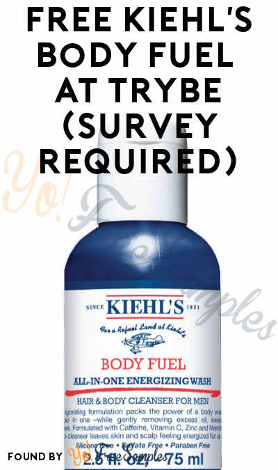 FREE Kiehl’s Body Fuel At Tryable (Survey Required)
