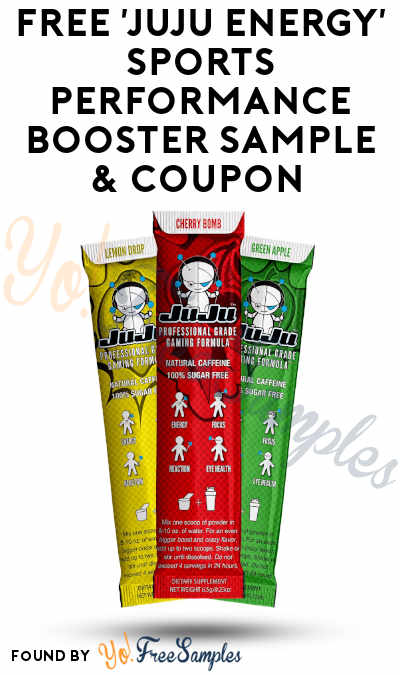 FREE Juju Energy Sports Performance Booster Sample & Coupon