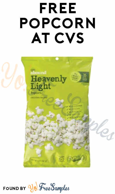 FREE Popcorn at CVS (Select Accounts + In-Stores Only)