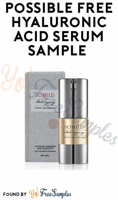 Possible FREE Hyaluronic Acid Serum Sample