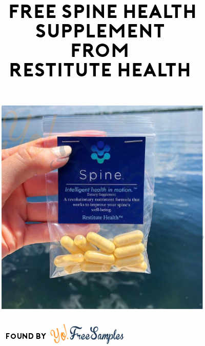 FREE Spine Health Supplement Sample Pack from Restitute Health (Instagram Required)