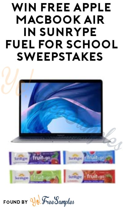Enter Daily: Win FREE Apple MacBook Air in SunRype Fuel for School Sweepstakes