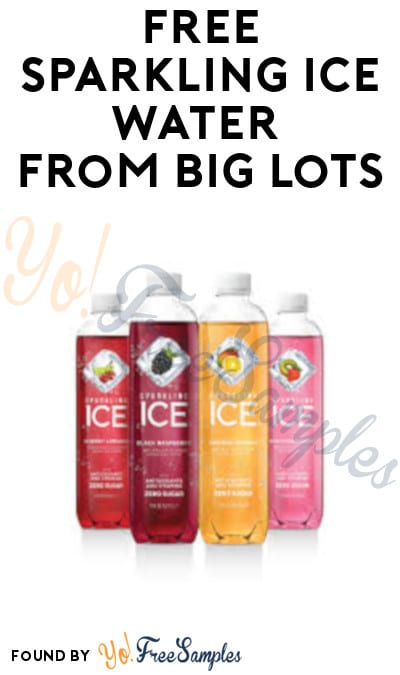 FREE Sparkling Ice Water from Big Lots (Select Accounts)