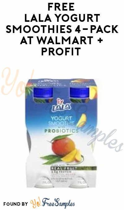 FREE Lala Yogurt Smoothies 4-Pack at Walmart + Profit (Ibotta Required)