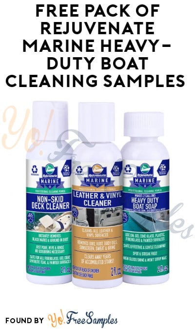 FREE Pack of Rejuvenate Marine Heavy-Duty Boat Cleaning Samples