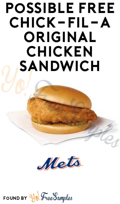 Possible FREE Chick-fil-A Original Chicken Sandwich (CT, NJ & NY Only)