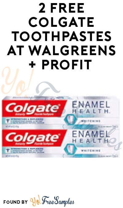 2 FREE Colgate Toothpastes at Walgreens + Profit (Rewards Card & Coupon Required)