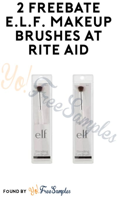 2 FREEBATE E.L.F. Makeup Brushes at Rite Aid (Wellness+ Card Required)