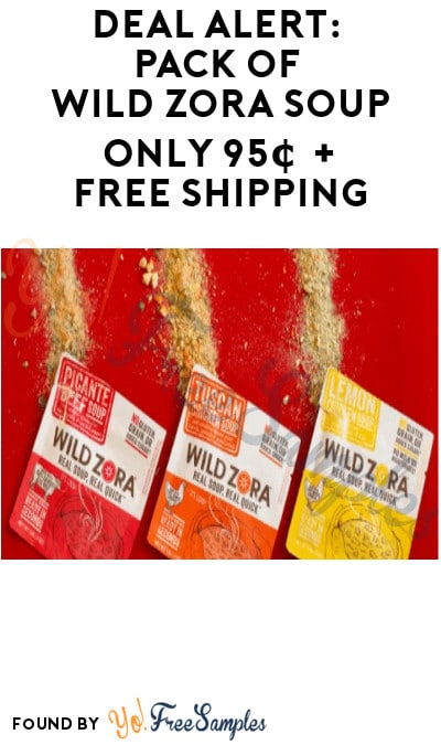 DEAL ALERT: Pack of Wild Zora Soup for Only 95¢ + FREE Shipping